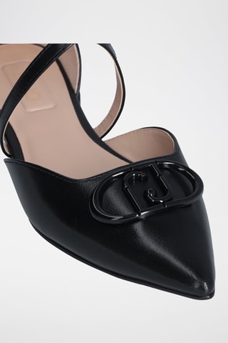 Ballerines en cuir de chèvre - Noir