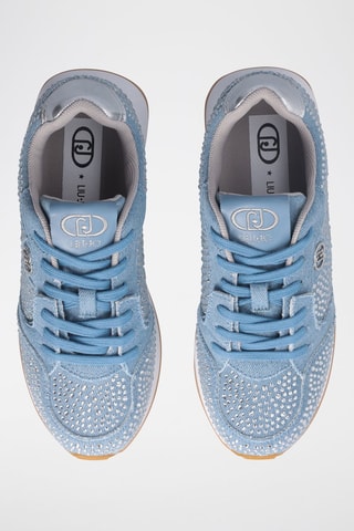 Tennis Vibe Vibe - Blanc, bleu et argenté