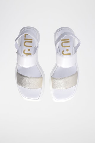 Sandales plateformes en cuir You - Blanc