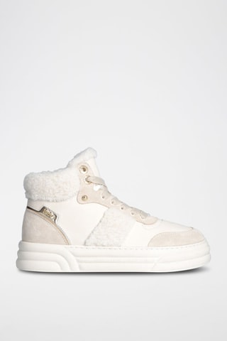 Sneakers en cuir - Beige