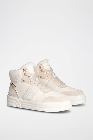 Sneakers en cuir - Beige