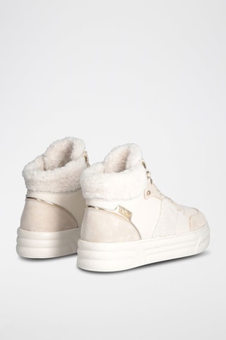 Sneakers en cuir - Beige