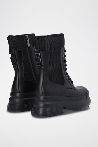 Bottines en cuir Amy - Noir
