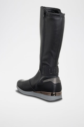 Bottes compensées Connie - Gris, noir et doré