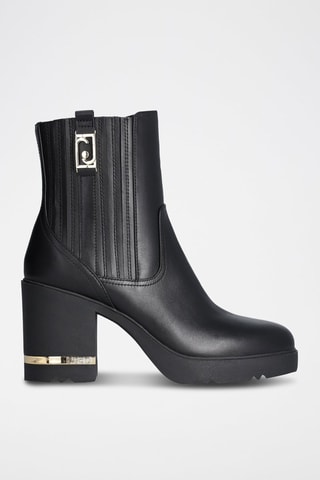 Bottines en cuir - Noir