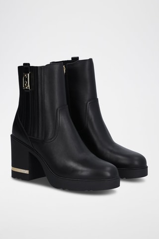 Bottines en cuir - Noir