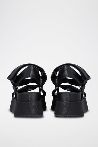 Sandales plateformes Frida - Noir