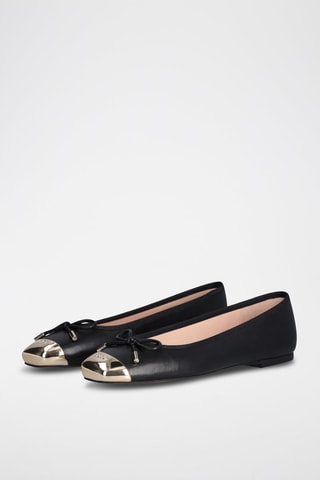 Ballerines en cuir Dafne - Noir