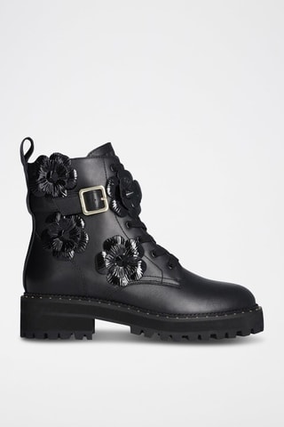 Bottines en cuir - Noir