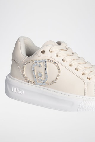 Baskets - Beige, doré et argenté