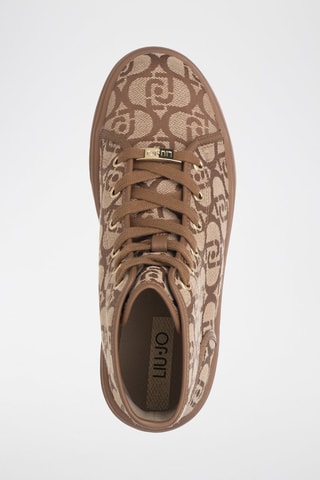 Bottines plateformes - Beige et marron