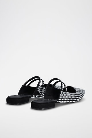 Mules en cuir de chèvre Viola - Noir