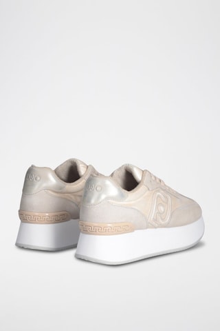 Baskets plateformes en nubuck Dreamy - Beige