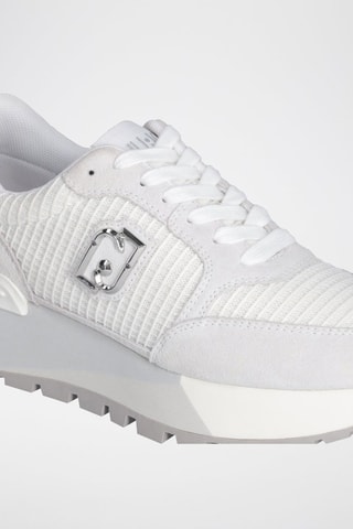 Baskets en cuir Amazing - Blanc et argenté