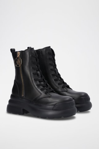 Bottines en cuir Amy - Noir