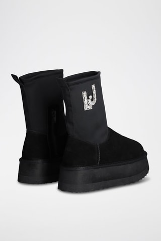 Bottines en cuir - Noir