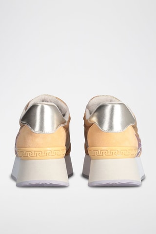 Baskets plateformes en cuir Dreamy - Orange