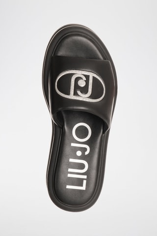 Mules à plateformes Aria - Noir