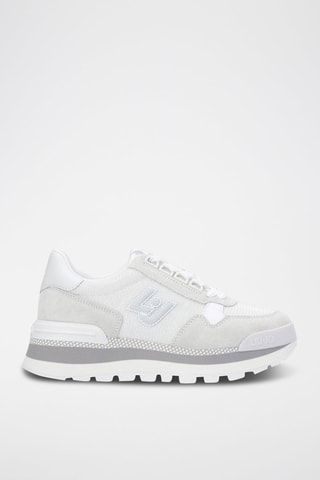 Baskets plateformes en cuir Amazing - Blanc