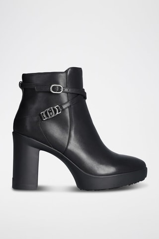 Bottines en cuir Now - Noir