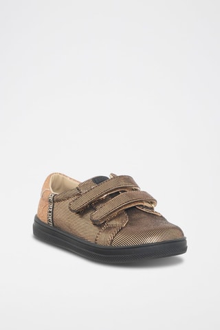 Baskets Mini Alicia - Blanc, doré et rose