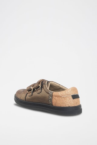 Baskets Mini Alicia - Blanc, doré et rose