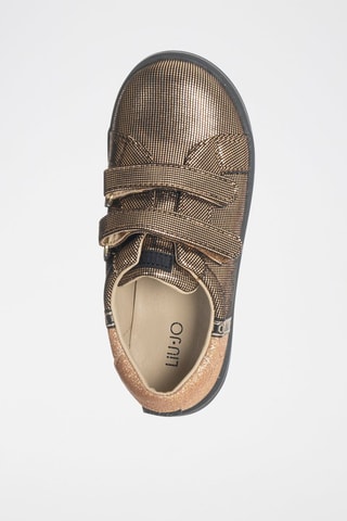 Baskets Mini Alicia - Blanc, doré et rose