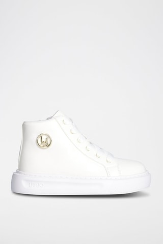 Baskets montantes plateformes Kylie - Blanc