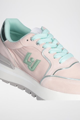 Baskets plateformes en nubuck Amazing - Bleu et rose