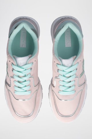 Baskets plateformes en nubuck Amazing - Bleu et rose