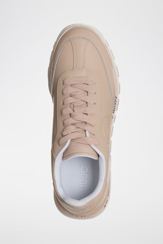 Sneakers en cuir de taureau Amazing - Blanc et rose