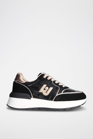 Sneakers plateformes en cuir Amazing - Noir