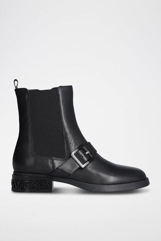 Bottines en cuir - Noir