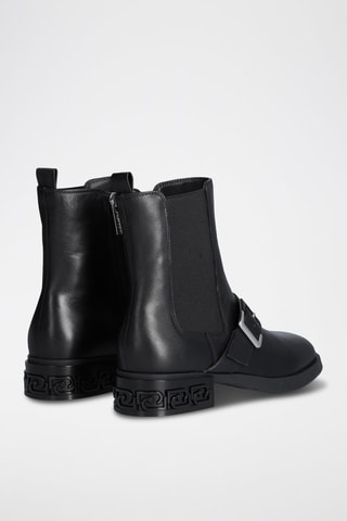 Bottines en cuir - Noir