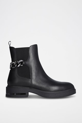 Bottines en cuir - Noir