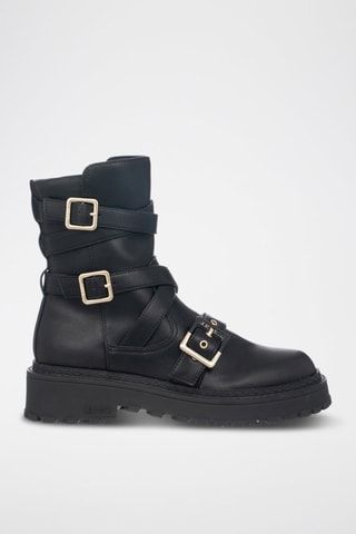 Bottines en cuir - Noir
