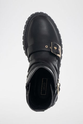 Bottines en cuir - Noir