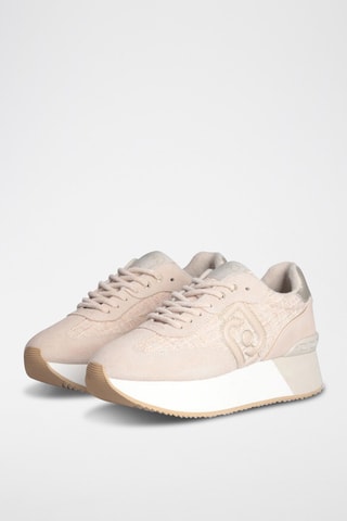 Sneakers plateformes en cuir Dreamy - Beige