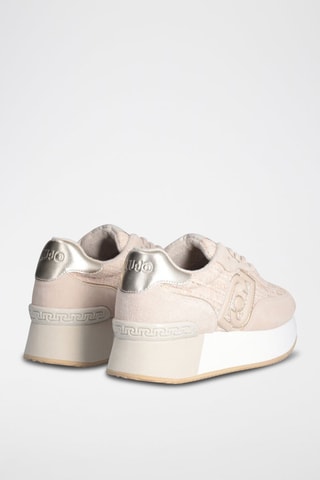 Sneakers plateformes en cuir Dreamy - Beige