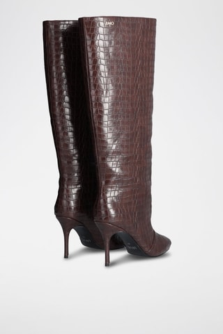 Bottes White foncé - Marron et doré