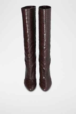 Bottes White foncé - Marron et doré