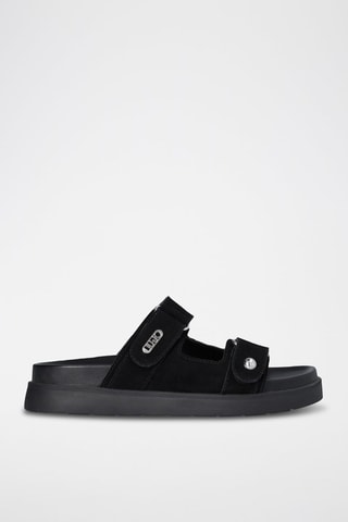 Mules en cuir - Noir