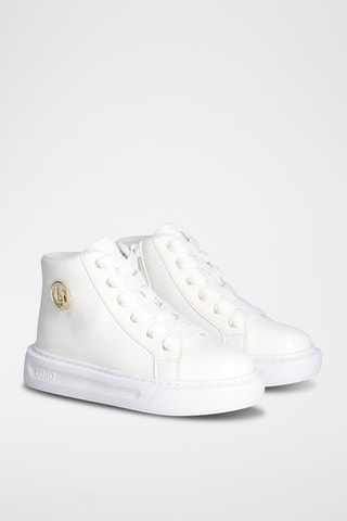 Baskets montantes plateformes Kylie - Blanc