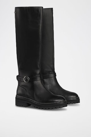 Bottes en cuir - Noir