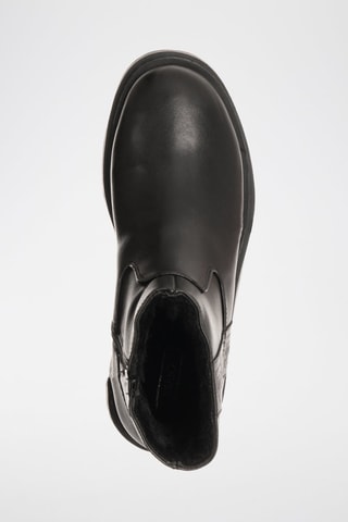 Bottines en cuir Love - Noir