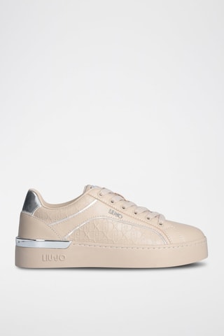 Sneakers en cuir Silvia - Beige