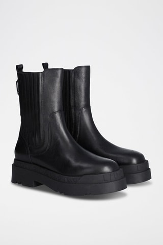 Bottines Chelsea en cuir - Noir