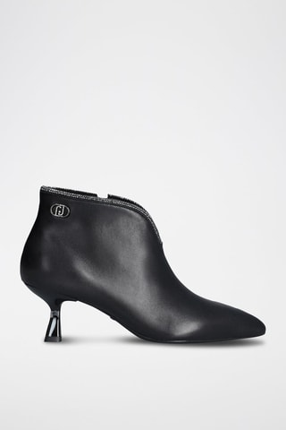Bottines en cuir Sandie - Noir