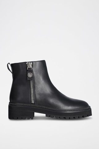 Bottines en cuir - Noir
