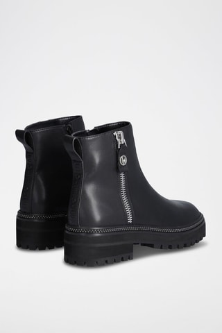 Bottines en cuir - Noir